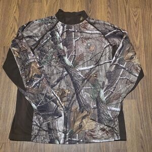 Rocky Pro Hunter Long Sleeve Shirt RealTree Camo Large Men’s Hunting Tee D92